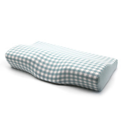 TOPINSTOCK Memory Foam Pillow 1 Pack Neck Pillow Queen Size Bed Pillow for Sleeping Green Lattice