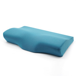 TOPINSTOCK Memory Foam Pillow 1 Pack Neck Pillow Queen Size Bed Pillow for Sleeping Blue