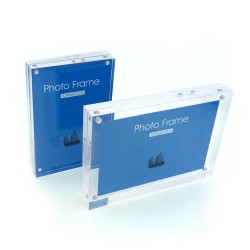 TOPINSTOCK Set of 2 Sizes Clear Acrylic Picture Frames