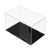 TOPINSTOCK Clear Display Case Acrylic Box Assemble Protection Showcase 30x15x15cm