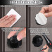 TOPINSTOCK Black Plastic Doorknobs Closet Door Knobs Cabinet Drawer Handle Pack of 2