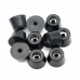 TOPINSTOCK Tapered Round Rubber Feet with Steel Washer Inside Pack of 10 (D25x19xH15mm)