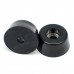 Black Round Rubber Feet Non-Slip Bumper with Steel Washer Inside Pack of 10 (D22x18xH10mm)