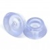 Clear Round Rubber Feet Furniture Leg Protector Pads Non-Slip Bumpers Pack of 10 (D27x19xH11mm)