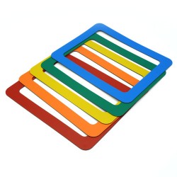 TOPINSTOCK Set of 5 Colors 5" x 7" Flexible Magnet Photo Frames